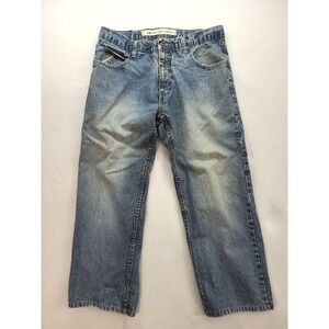 Paco Jeans Company 34x30 Hemmed to 26 Med wash Mid‎ Rise Bootcut